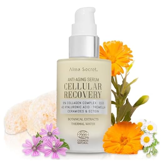 ALMA SECRET | Sérum facial Antiedad CELLULAR RECOVERY – Función Barrera Oil-Free + Colágeno, Ácido Hialurónico 4D, Ectoína y Hongo Tremella – Vegano, ECOCERT COSMOS NATURAL– 50 ml