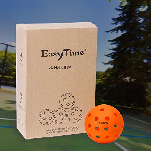 EasyTime Outdoor Pickleball Balls 40 Small Precisely Drilled Holes Perfect for Outdoor Pickleball Games (Outdoor-12 Pack) - Thumbnail 7