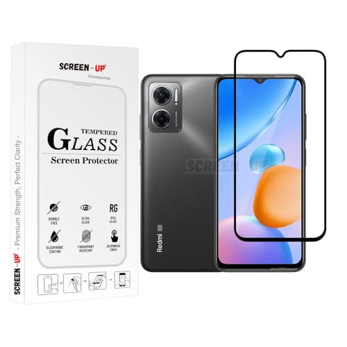Image of ScreenUp Tempered Glass For Xiaomi Redmi 11 Prime 5G - Ultra Clear, 9H Scratch Resistant, Full Coverage, Easy Install Screen Protector