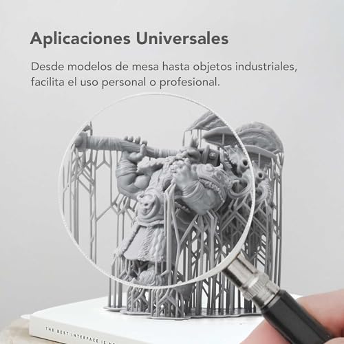 Resina Fotopolímero UV para Impresoras 3D - Alta Tenacidad y Bajo Olor - Gris (1kg) - Fernando Cortés Resina Fotopolímero UV para Impresoras 3D - Alta Tenacidad y Bajo Olor - Gris (1kg) - Fernando Cortés