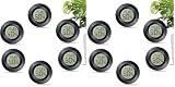 Dictien Mini Hygrometer Digital, ℃/℉ Verstellbar, 6pcs, Schwarz, Freistehend, Für Haus, Schule, Weinkeller, Gewächshaus, Keller, Lager (Packung mit 2)