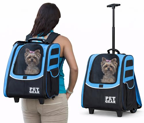 Pet Gear I-GO2 Roller Backpack, Large Traveler, Caribbean Blue by Pet Gear - Used condition - US$34.69