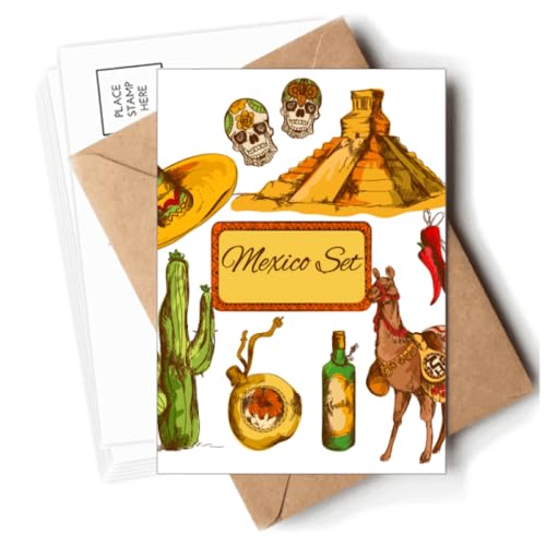 Enveloppes pour cartes postales Pyrad Desert Cactus en papier haute qualité
