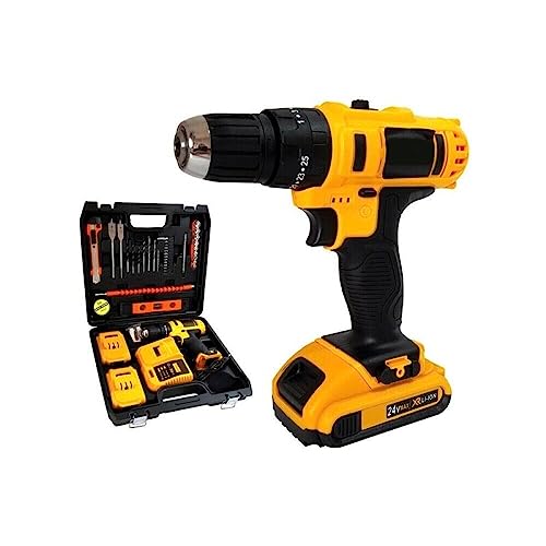 Trapano avvitatore a percussione doppia batteria 24V 2Ah 16 accessori GUDSPEED