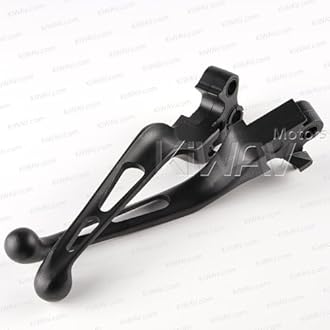 KiWAV Slotted 10201B Black Aluminum Levers Compatible for 96-07 Compatible for Harley Touring, Dyna, Sportster