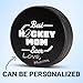 ChalkTalkSPORTS Hockey Puck Gift - Regulation Size Souvenir Puck - Personalized Best Mom - Hockey Mom Gift
