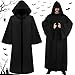 FAMKEEP Hoodies Robe, Schwarz Umhang mit Kapuze, Halloween Cosplay Cape, Halloween Themenparty, Vampir Kostüm, Horror-Kostüm, Halloween-Maskerade (L) Hoodies Schwarz günstig Kaufen-FAMKEEP Hoodies Robe, Schwarz Umhang mit Kapuze, Halloween Cosplay Cape, Halloween Themenparty, Vampir Kostüm, Horror-Kostüm, Halloween-Maskerade (L)