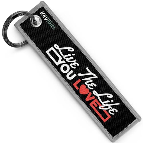 KEYTAILS Keychains, Premium Quality Key Tag for Inspirational, Fitness, Motivational