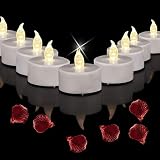 Tea Lights Battery Operated Candles-Realistic and Bright Flickering Holiday Gift Flameless LED Elect