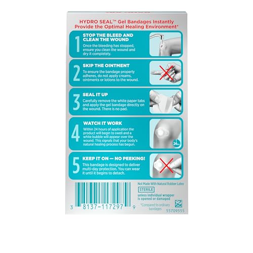 Band-Aid 645184 Brand Hydro Seal Adhesive Bandages For Wound Care And Blisters thumb #6