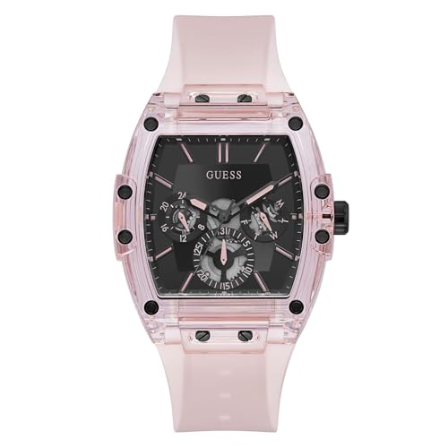 GUESS Reloj Analógico para Hombres de Cuarzo con Correa en Policarbonato GW0203G11