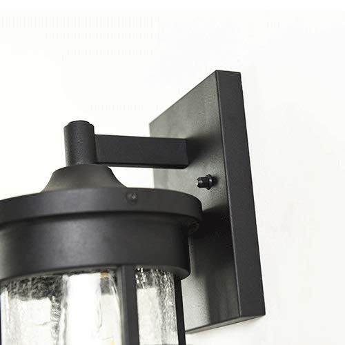 Sconce étanche E27 applique murale extérieure en verre pour balcon