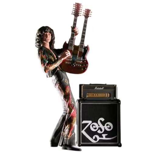 Figurine Jimmy Page figura de rock miniatura coleccionable de resina para estantería