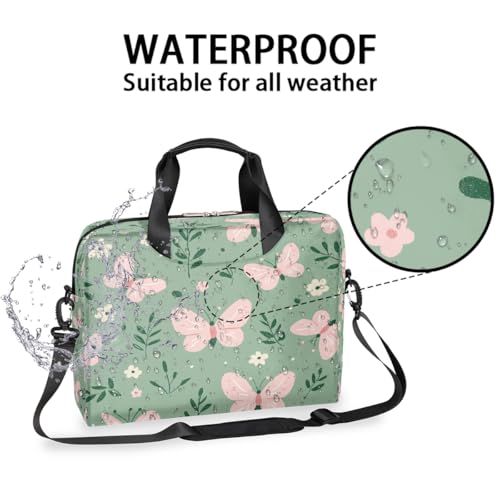 Maletín para portátil 15.6 pulgadas Mariposas rosa miniatura 3