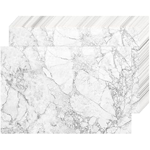 Sinmoe 100 Pack Marble Placemats Cover