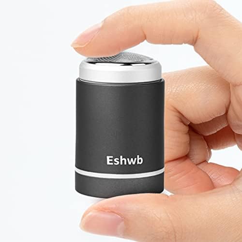 Portable Electric Shaver for Men, Mini Beard Trimmer Small Size, Quick Charging,with Clean Brush，Travel Men's Razors (Gray)