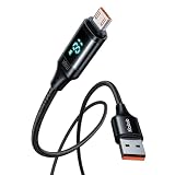 Mcdodo Micro USBケーブル マイクロUSBケーブル 出力スクリーン表示 3A急速充電 高速データ転送 スマートチップ搭載 アルミ合金外装 高耐久ナイロン編み micro b ケーブル マイクロBケーブル Galaxy Xperia Androidなど機種 その他のUSB機器対応 型番CA-1070 ブラック 1.2m