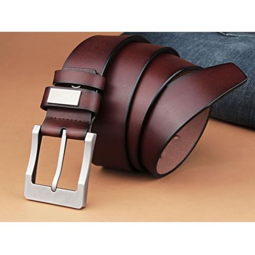 Business Casual Retro Fashion Men's Belt, Pin Buckle, 38mm Width, Suitable for Formal Jeans Casual Pants, Gift3