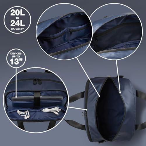 Cabin Max Gozo Expandable Underseat Cabin Bag 40x20x25 > 40x30x20 Holdall, Hand Luggage - Overnight Bag - Ryanair, Wizzair, EasyJet Carry-on - Image 2