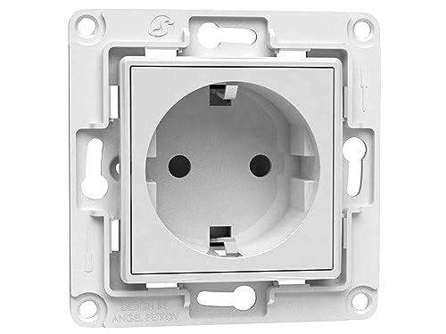 Shelly Home Accessori Presa A Muro Eu Wandsteckdose Weiß