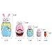 Yoption 5 Pcs Russian Matryoshka Dolls Handmade Wooden Rabbit Bunny Nesting Dolls Set for Christmas Easter Birthday Gift Home Decoration (Rabbit)