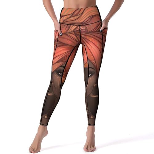 Yoga taille haute leggings de sport anti glissement galbant taille S pour femme