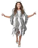 Seasons Girls Fallen Angel Costume Includes Glitter Halo,Dress and Wings (L(10-12))