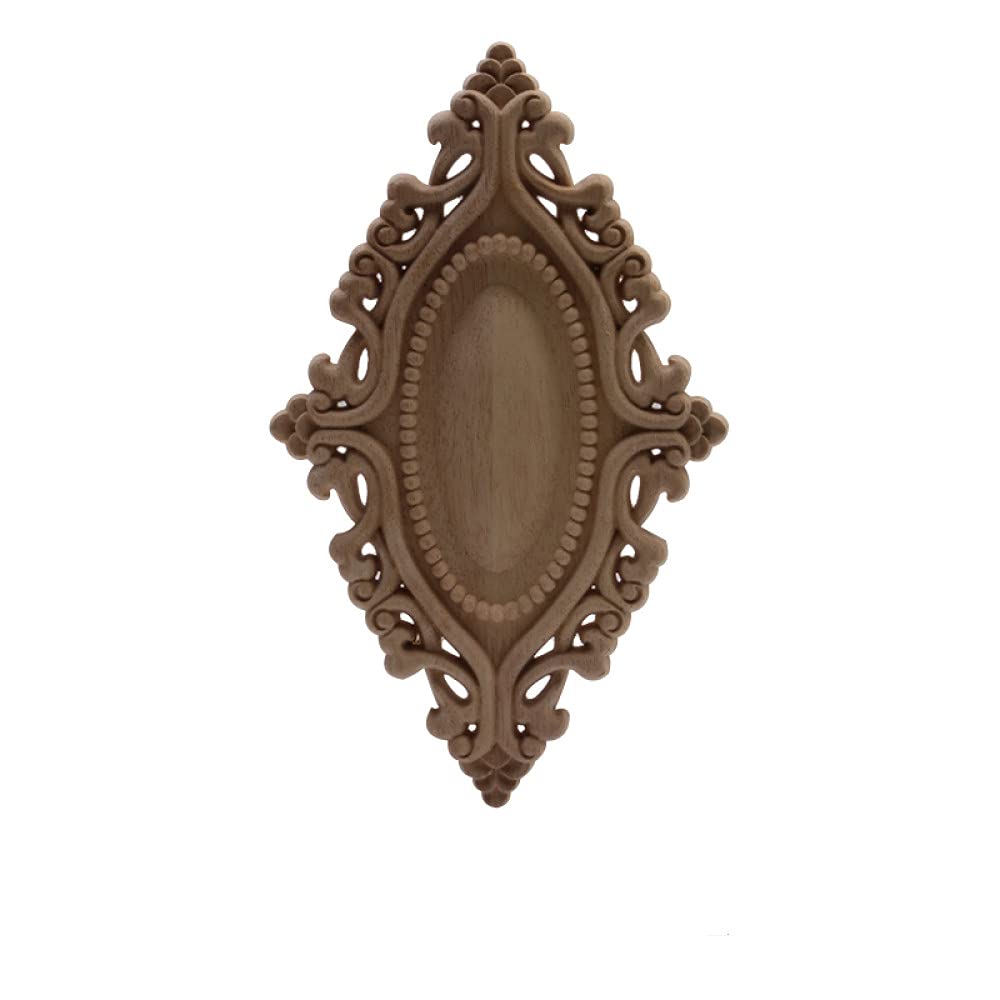 Figurines en bois applique bois décor antique européen long grand floral meuble