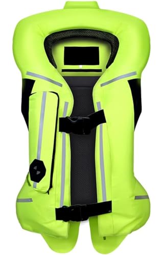Chaleco Airbag Moto para Mujer Y Hombre, Airbag Moto para Toda La Temporada con Tira Reflectante, Chaleco Hinchable Motocross Chaleco Airbag para Montar A Caballo, Ecuestre, Motocicleta B,XL