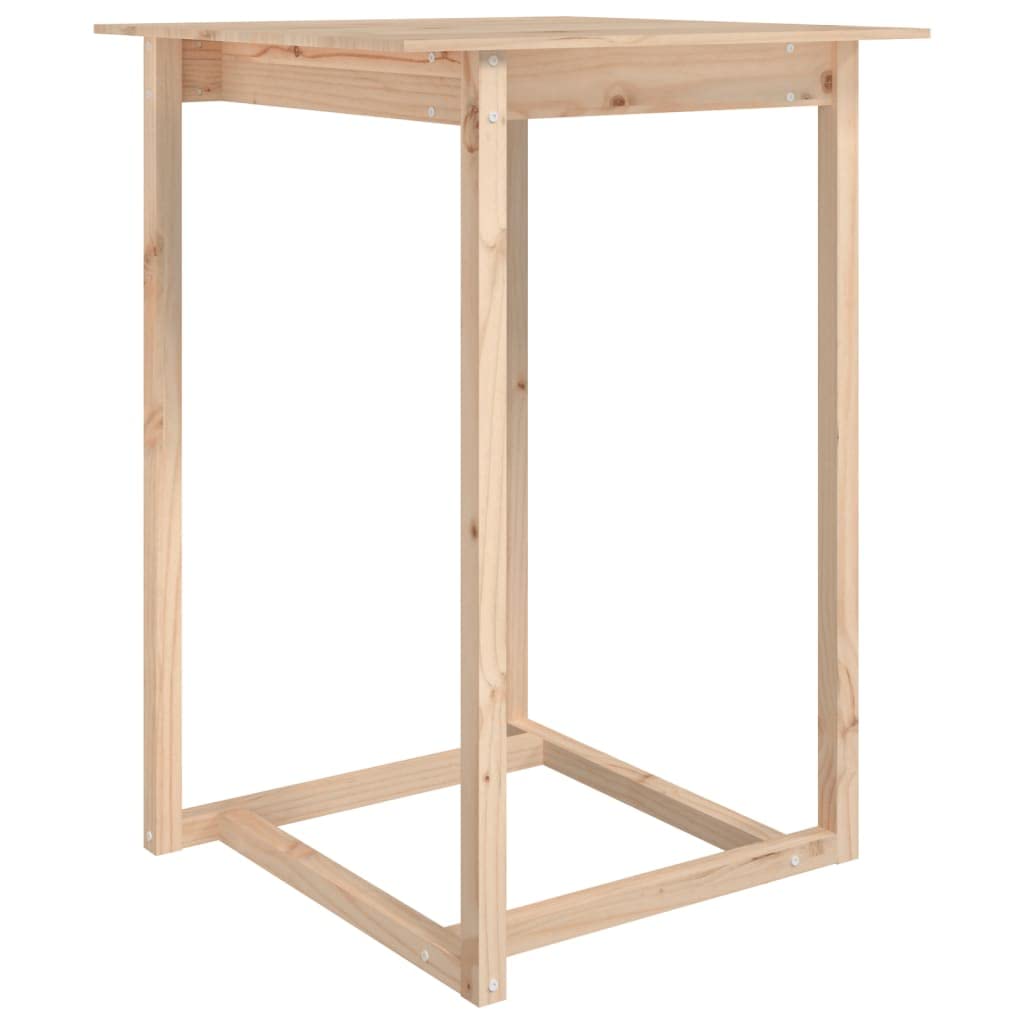 Table à manger pour repas confortables et gain de place en pin
