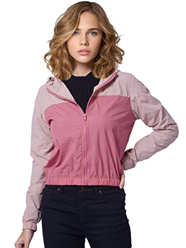 Image of ONLY Women Pink Colourblocked Bomber Jacket