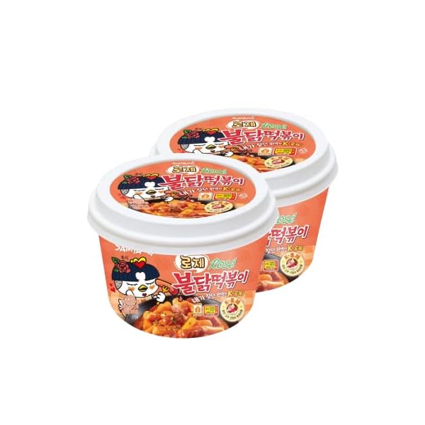 Rose Buldak Topokki Korean Instant Rice Cake Tteokbokki Sweet and Hot