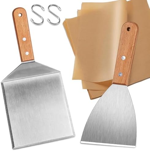 2 PcsSpatule Plancha Inox, Spatule Barbecue, Spatule Inox Cuisine...