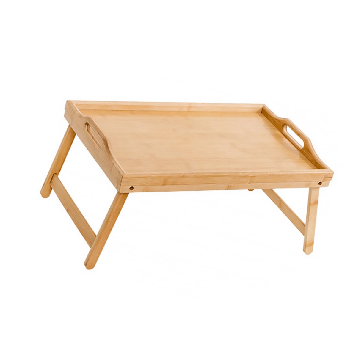Support pour Ordinateur Portable Pliable en Bambou, Table Simple
