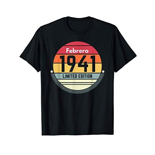 80 Años Cumpleaños Regalo Nacido En Febrero 1941 Mujer Camiseta