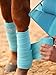 GemRebel Horse Polo Wraps Upgrade with Bling Leg Wraps for Horses 4-Pack Fleece Leg Wraps Stable Supplies-Sky Blue M