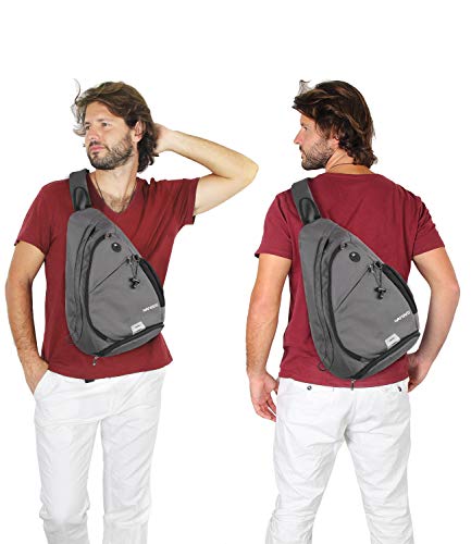WATERFLY-Sling-Backpack-Sling-Bag-Crossbody-Daypack-Casual-Backpack-Chest-Bag-Rucksack