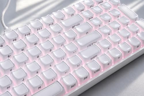 Image of ZORNHER ZH100 Foundation Mechanical Keyboard,98% Pink Creamy Keyboard with Number Pad,Full Size Gaming Keyboard Cute,Jelly MOA Profile Round Keycaps,Creamy Sounding Linear Switches,PC Gaming