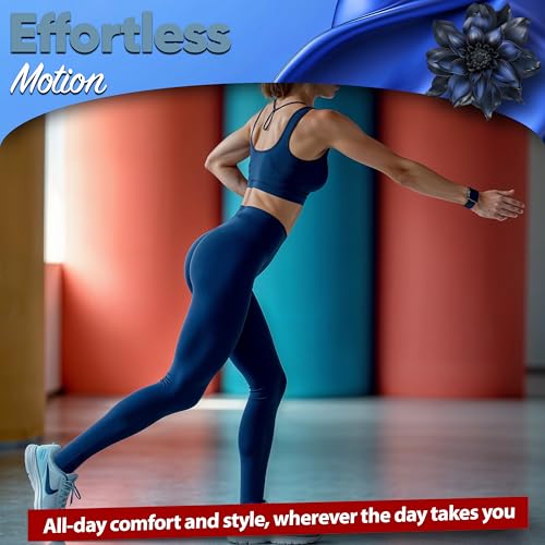 120 Denier Royal Blue Microfibre Tights for Women – High Waist, Soft Opaque Pantyhose, Footed, Stretchy Nylon Tights for Everyday Wear – Ideal for Gymnastics, Ballet, Casual Outfits (S-L Size)4