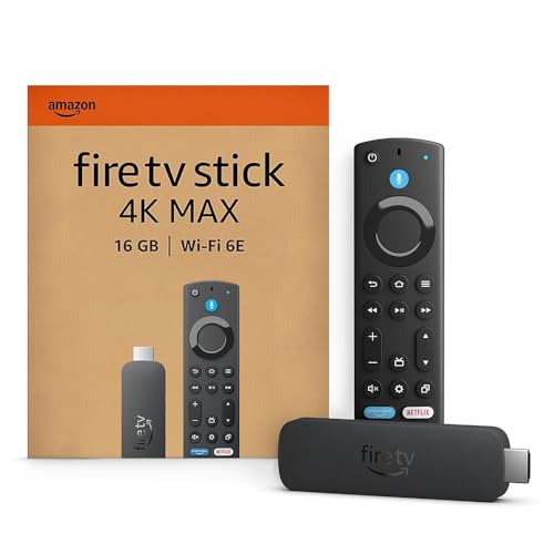 livre Amazon Fire TV Stick 4K Max (Nouvelle génération), Appareil de streaming avec fonctionnalité Écran dynamique et prenant en charge le Wi-Fi 6E