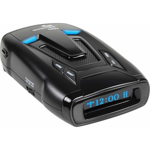 Whistler CR93 High Performance Laser Radar Detector: 360 Degree Protection, Bilingual Voice Alerts, and Internal GPS , Black