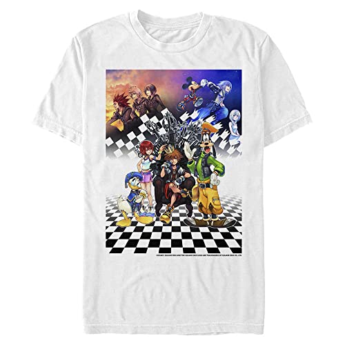 T-shirt Kingdom Hearts blanc 3XLT idéal pour soirées gaming