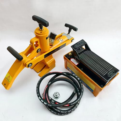 Pneumatic Bead Breaker Tool for Tractor and Truck - Hydraulic Tire Changer with Metal Foot Pump and Air Hose
