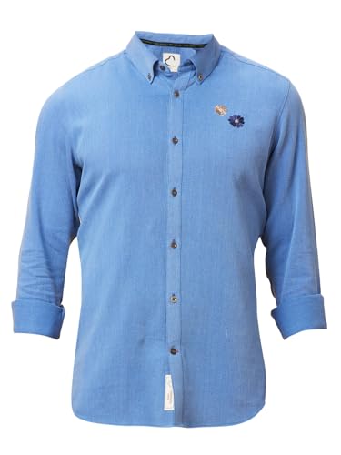 Image of Being Human Blue Mens Slim Shirt