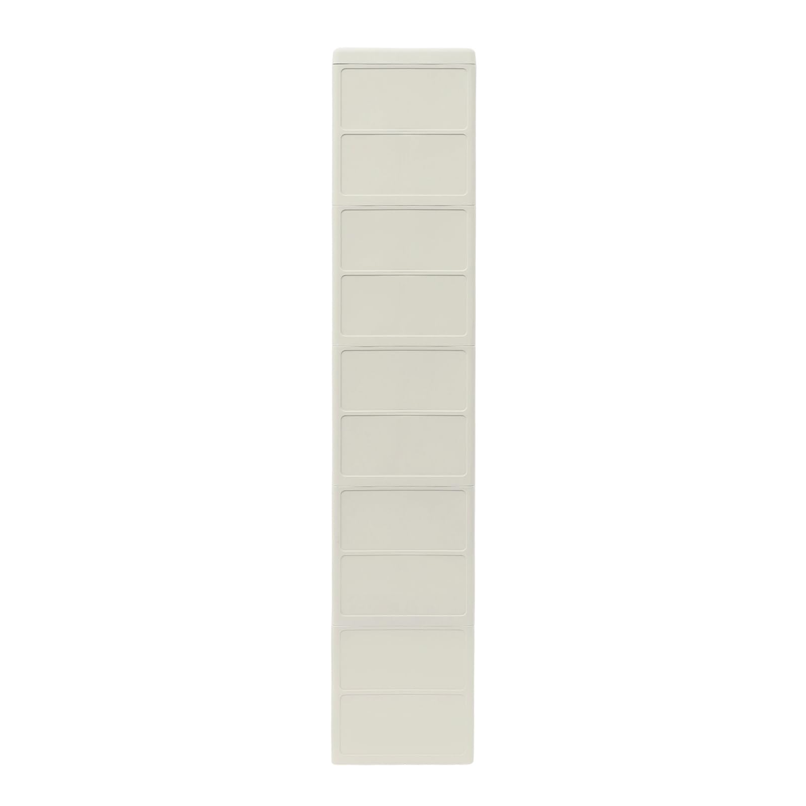 Mueble de almacenamiento estrecho de 5 niveles, mueble de baño de PP, estante con ruedas para espacios pequeños, carro rodante con 5 cajones, 18 × 45 × 100 cm