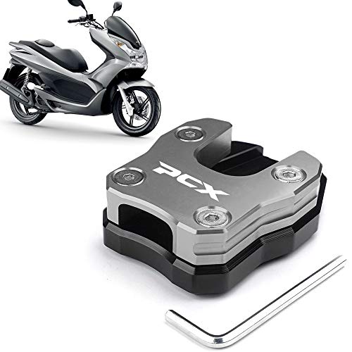 Aveko For ホンダPCX125用PCX125 PCX150 PCX 150 PCX160モーターサイクルアクセサリーキックスタンドサイドスタンドスタンドエクステンション引伸機パッド