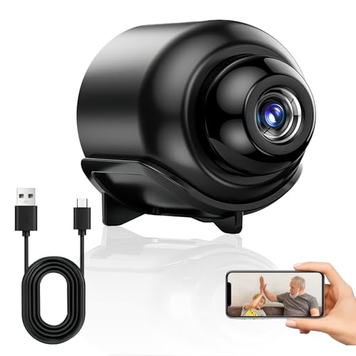 Witfoam Mini Telecamera Spia 1080P Full HD con WiFi, Visione Notturna, Rilevamento Movimento e Audio – Micro Telecamera Nascosta 140° per Casa, Ufficio, Baby Monitor, Sorveglianza Interna ed Esterna