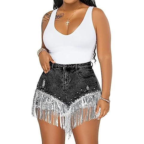 Cyparel Women's High Waisted Denim Shorts Cover