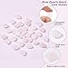 OLYCRAFT 32pcs 12mm Natural Rose Quartz Heart Shape Carved Pink Quartz Beads with Hole Gemstone Loose Beads Strands for Necklace Bracelet Earring DIY Jewelry Making