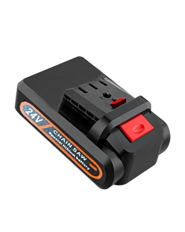 Motosierra eléctrica inalámbrica de 4 pulgadas, motosierra eléctrica portátil, sierra eléctrica a mano, motosierra con batería recargable de 24 V para podar el jardín, corte de madera